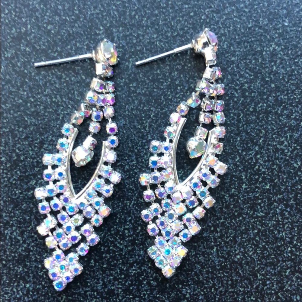 Lot of matching iridescent prom/wedding jewelry